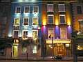 A buildings at Bachelors Walk in the night