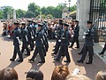 The Guards marching off