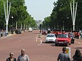 The Mall with guards and cars