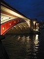 Blackfriars Bridge in the night