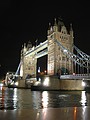 Tower Bridge in the night - portrait