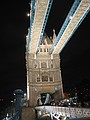 Tower Bridge walkways in the night