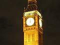 Big Ben exactly at midnight