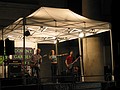 An unknown band in the Covent Garden