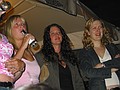 British girls watching the unknown band in Covent Garden