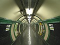 Transfer tunnel at Embankment Underground station