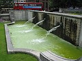 A fountain below St. Paul's Cathedral