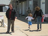 Jonathan, jumping Grace and Jonathan's mom