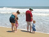 On the beach