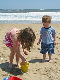 On the beach